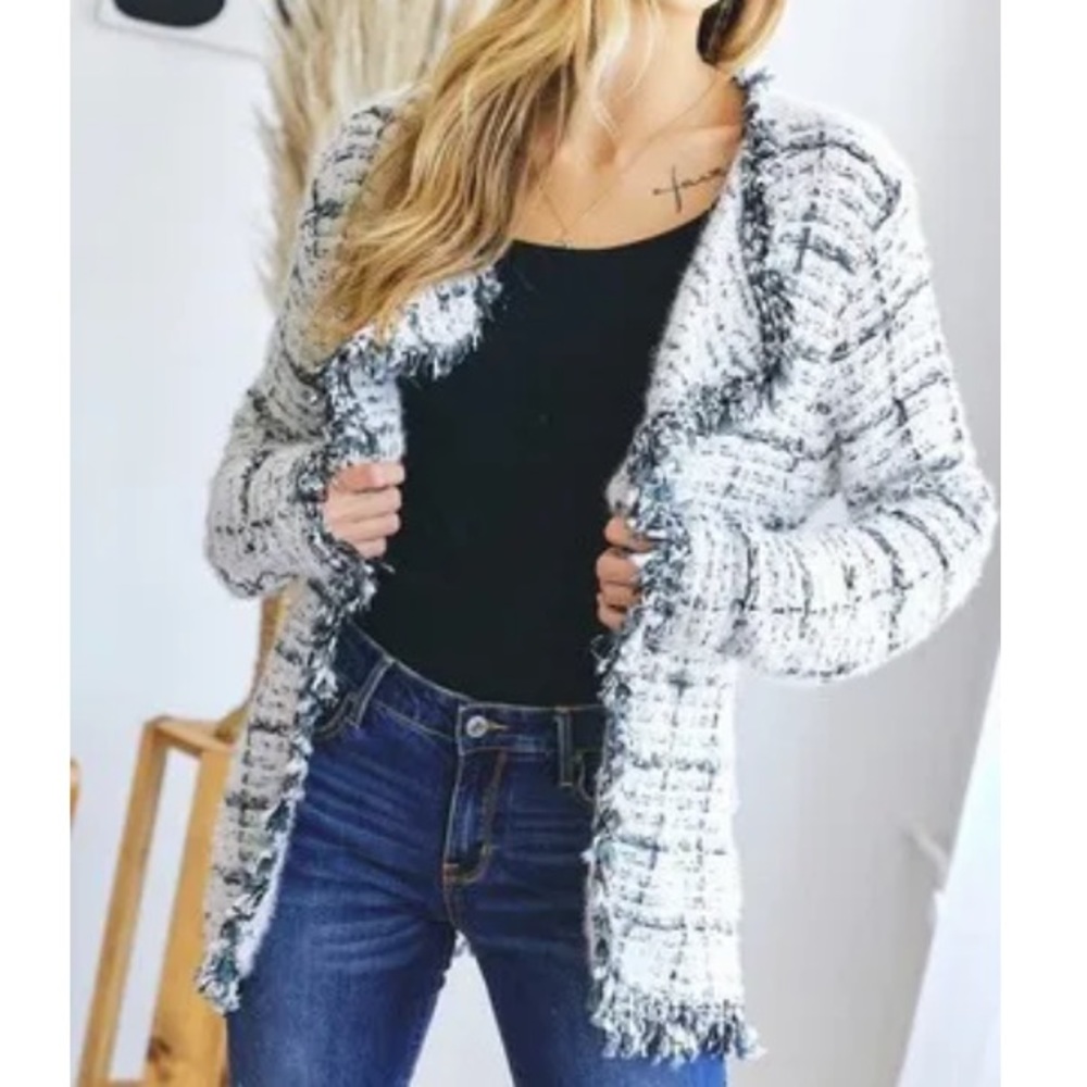 Tweed cardigan